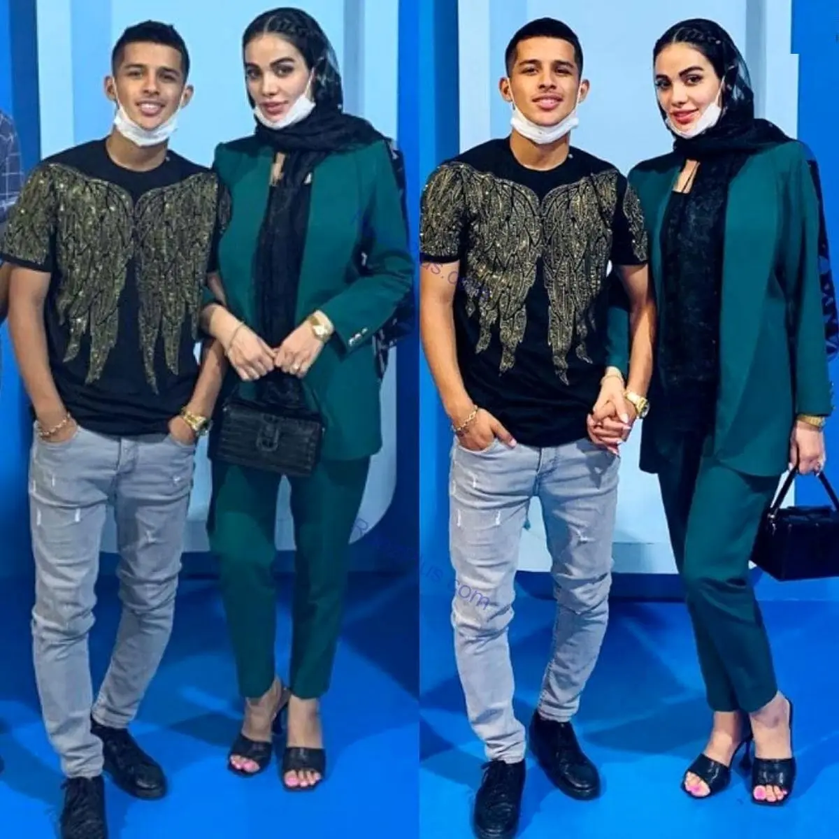 مهدی قایدی و همسرش