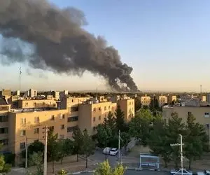 آتش سوزی شدید در غرب تهران؛ علت چه بود؟