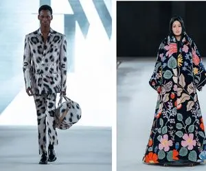 پرحاشیه ترین کت واک در جدیدترین هفته مد/  کت واک یک ربات 25 ساله در هفته مد عربستان