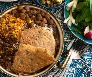 طرز تهیه عدس پلو مجلسی با کوفته قلقلی + فوت کوزه گری