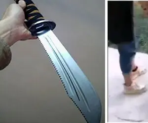 ویدیو قمه کشی هلیا دختر وقیح دهه هشتادی در پارک اصفهان!