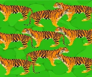 بازی فکری؛ اگه بتونی همه ببرهای پنهون شده رو پیدا کنی آلزایمر نمیگیری