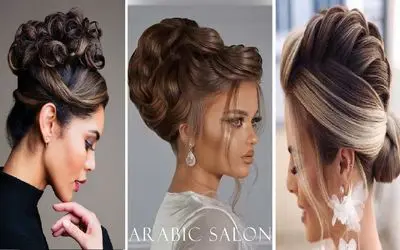 مدل شینیون مو عربی مد؛ مناسب عروسی های لاکچری و خانوم های پر افاده