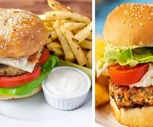 طرز تهیه ساندویچ برگر مرغ با بهترین دستور / طعم متفاوت یه ساندویچ خوشمزه