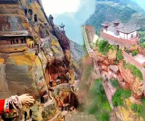 معماری خلاقانه؛ نوک قله صعب العبور خونه ساخته با 3هزارتا پله تا از سیل در امان باشه