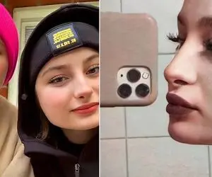 "سارا و نیکا فرقانی" چه ناز مژه کاشتن بال بالی؛ فیلم ترسناک راه انداخت اوووف!