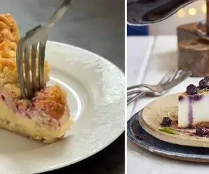 (ویدئو) طرز تهیه چیز کیک آلمانی؛ یه دسر خوشگل و خوشمزه که خیلی آسون درست میشه