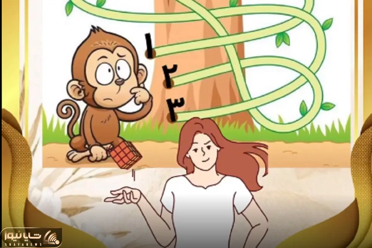 بازی فکری؛ اگه خدای هوش تلنتی بگو میمون از کدوم مسیر بره تا به موز برسه؟