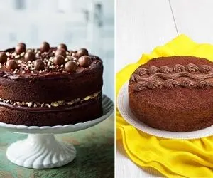 طرز تهیه کیک شکلاتی دو تخم مرغی / یه کیک با پف زیاد و طعم عالی
