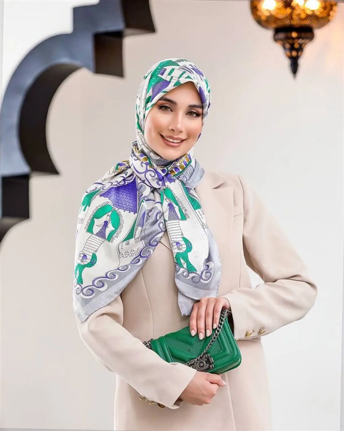 روسری ساتن ابریشم