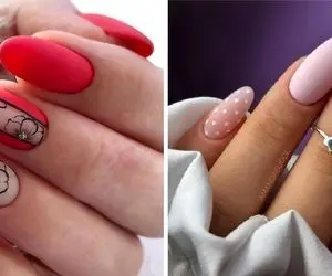 ایده های طراحی ناخن و ژلیش مات / نقش و نگار دخترانه ای که از عروسی تا عزا بی نظیره