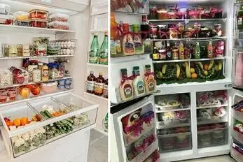 بهترین و زیباترین چیدمان یخچال عروس؛ لیست کامل وسایل و مواد غذایی مورد نیاز زوج