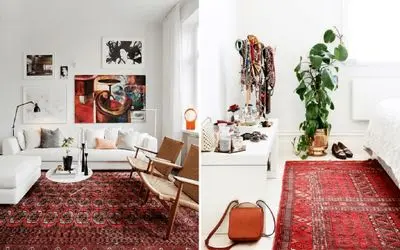 فرش قرمز با چه پرده ای ست میشه؟ / این رنگو فقط اون سلطنتی های شیک پسند انتخاب میکنن