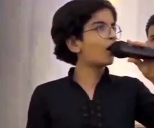 آواز احساسی؛ این یه ذره بچه یطوری حس گرفته موقع خوندن که مایکل جکسون جرات نکرده