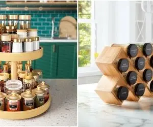 انواع جا ادویه‌ای مدرن آشپزخانه / یه مدلش رو کابینتی نیست بین زمین و هوا میمونه