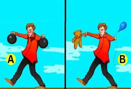 تست هوش تصویری | کدام مرد تعادلش را از دست می دهد؟