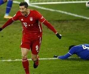 ثبت ۲ رکورد جدید توسط لواندوفسکی