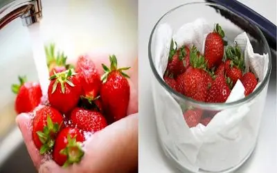 90 درصد آدما توت فرنگی رو اشتباه میشورن/ صفر تا صد شستن اصولی توت فرنگی مثل حرفه ایا