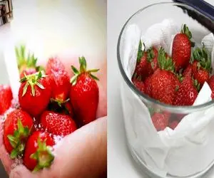 90 درصد آدما توت فرنگی رو اشتباه میشورن/ صفر تا صد شستن اصولی توت فرنگی مثل حرفه ایا