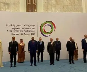 (تصاویر) اقدام جنجالی امیرعبداللهیان در نشست بغداد 