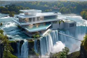 معماری خلاقانه / خونه ساختن لب آبشار معمارش بهشت رو به تصویر کشیده