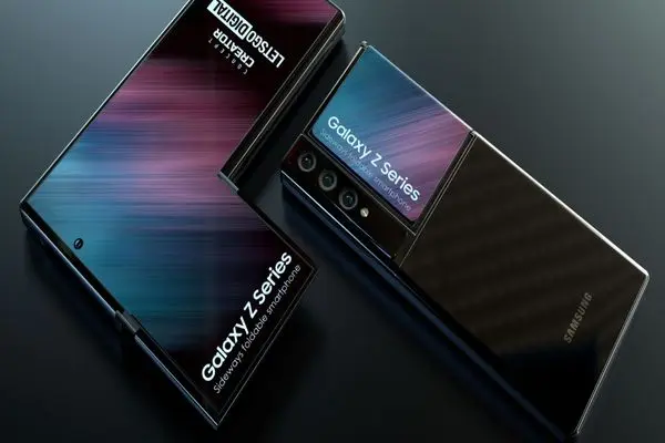 Samsung patented a phone with a sideways folding display