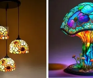 لوستر ویترای زیبا و جذاب / مدل هایی شگفت‌انگیز و مدرن با تاثیری رویایی