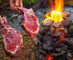 مستند آشپزی/ استیک تنوری بی‌نظیر؛ مزه‌ای که از دل خاک و آتش می‌آید