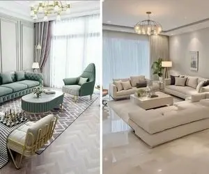 چیدمان پذیرایی ساده و مدرن / خونه چه پنجاه متر باشه چه پونصد متر این المان ها عالین