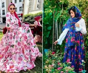 استایل لِیدی با نقش و نگار اصیل / با پیراهن‌های گلدار یه تنوع متفاوت و ناناس بده