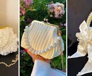 خوشگلترین کیف های مخصوص نوعروس / با این سبک جذاب ترین دختر با لباس بخت باش 