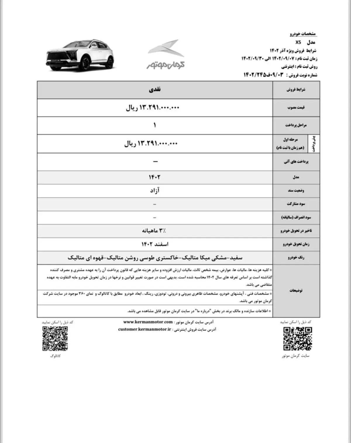 شرایط+فروش+کی+ام+سی+X5