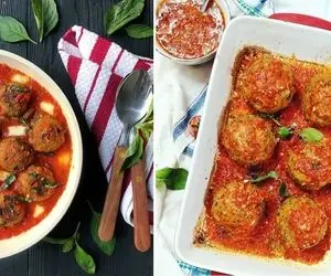 طرز تهیه کوفته بادمجون با سس گوجه و ریحون / یه خوراک عالی و سریع واسه خاص پسندا