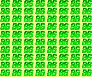 بازی فکری؛ شما نابغه هستی؟ در عرض ۷ ثانیه، عدد ۸۶ معکوس را از بین ۸۶ عدد پیدا کنید