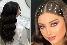 تزیین مو با مروارید صدفی؛ ایده های ترند زیباسازی موی بلند و کوتاه با مروارید عروسکی