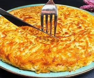 آموزش آشپزی؛ فقط پیاز، سیب‌زمینی و تخم‌مرغ میشه این شام جذاب