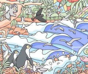 بازی فکری؛ اگه بتونی قلب رو بین پنگوئن و رفقاش پیدا کنی هوش میپرونی