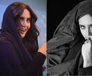 "الناز شاکردوست" با موهای پرکلاغیِ فرفریش چه ناز شده؛ چرا گوشواره هات انقد بزرگن؟