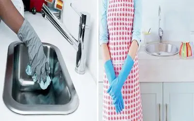 تمیز کردن سینک استیل مثل آب خوردن/ بهترین روش‌ خانگی برای از بین بردن لکه‌ سینک استیل