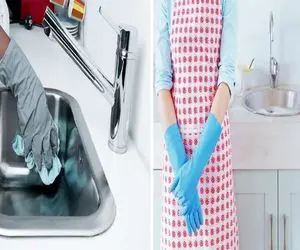 تمیز کردن سینک استیل مثل آب خوردن/ بهترین روش‌ خانگی برای از بین بردن لکه‌ سینک استیل