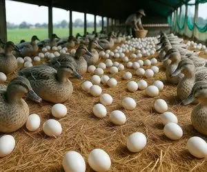 فرآوری مدرن / مزرعه‌ بدون آنتی‌بیوتیک و سم و اردک‌هایی که آزاد می‌چرند سالم می‌زایند 