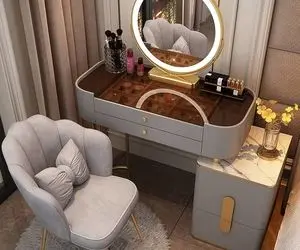 چیدانه خیلی قشنگ؛ با لوازم آرایش خودتو و اتاقتو خوشگل کن ایده های دیزاین میز توالت