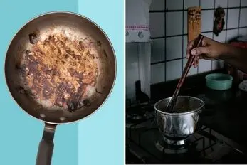 روش معجزه‌ آسا برای تمیز کردن قابلمه‌ ی سوخته / ترفند بی دردسر و بی زحمت