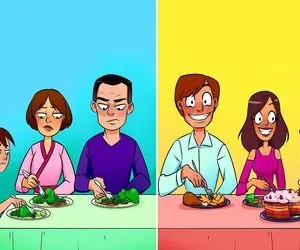 هوش تصویری؛ اگه هوش اَینیشتَن رو داری بگو کدوم از پدر و مادرها واقعی نیستن و فِیکَن؟