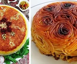 طرز تهیه چند مدل ته دیگ خوشمزه / تا کی نون و سیب زمینی؟ وقتشه ته دیگ جدید یاد بگیری