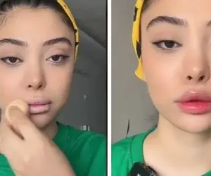 ویدئویی از آرایش لب به سبک زنان کره ای؛ زیبایی دوبرابر تنها با یک ترفند