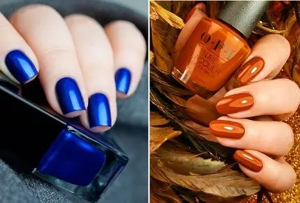 جدیدترین رنگ و نقش لاک مناسب پاییز؛ طراحی ویژه برای سلیقه های خاص که برگ دوست ندارن