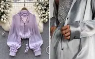 ایده استایل شومیز مجلسی نقره‌ای؛ کفش، اکسسوری، آرایش و مدل مو مناسبش