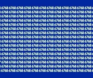 بازی فکری؛ بتونی عدد متفاوت رو بین اعداد ۶۷۶۸‌ پیدا کنی تا عمر داری عینک لازم نمیشی