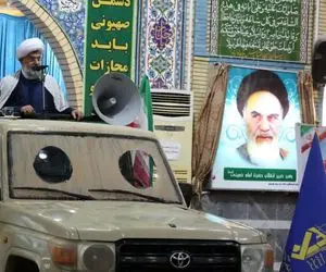 چرا امام جمعه خورموج پشت لندکروز نماز خواند؟+ عکس